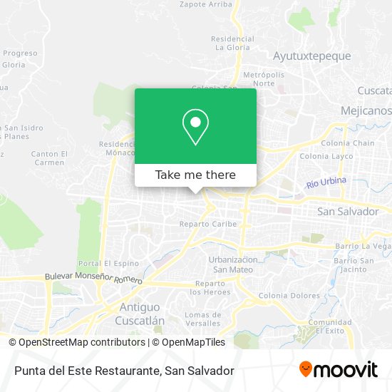 Punta del Este Restaurante map