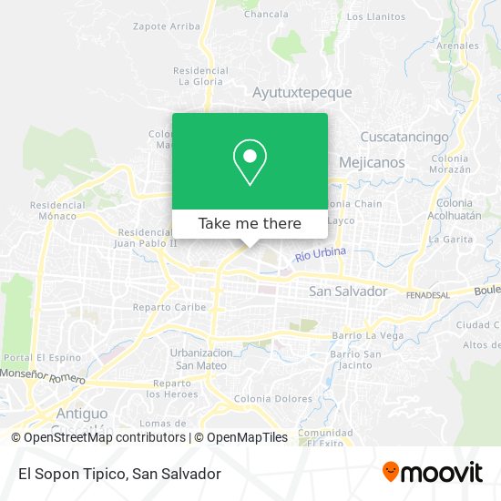 El Sopon Tipico map