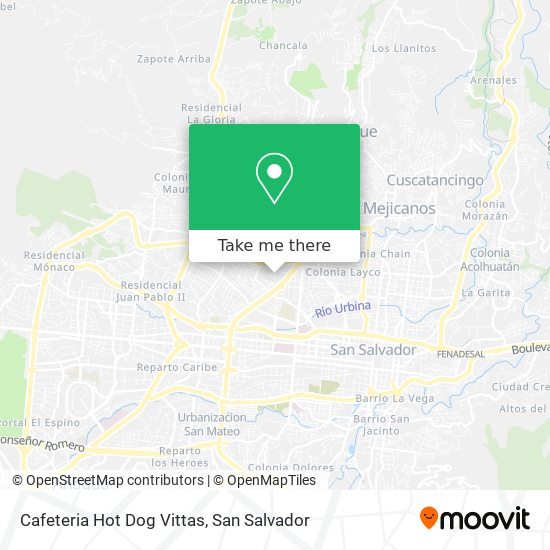 Cafeteria Hot Dog Vittas map
