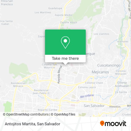 Mapa de Antojitos Martita