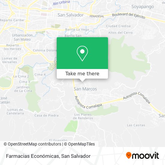 Farmacias Económicas map