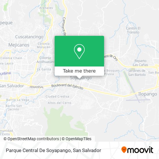 Parque Central De Soyapango map