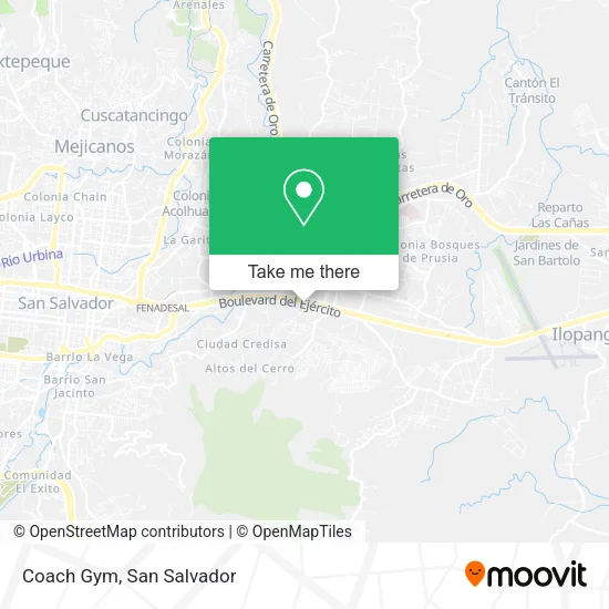 Coach Gym map