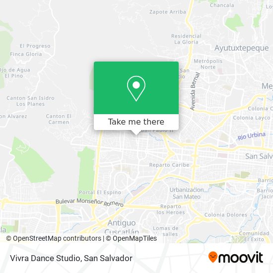 Mapa de Vivra Dance Studio