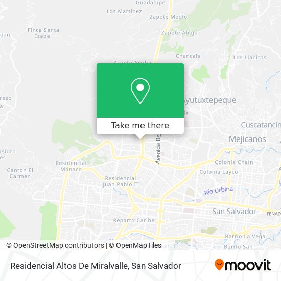 Residencial Altos De Miralvalle map