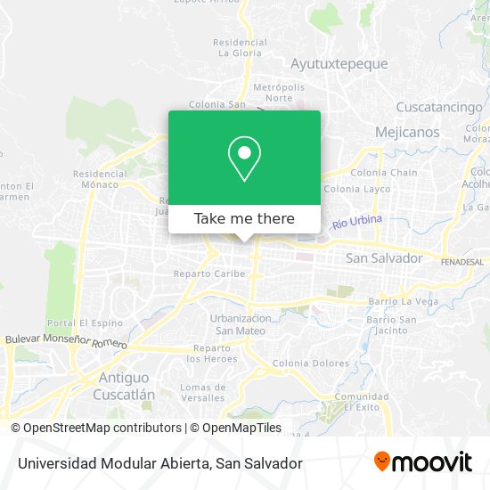 Universidad Modular Abierta map