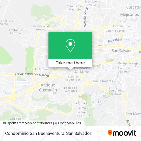 Mapa de Condominio San Buenaventura