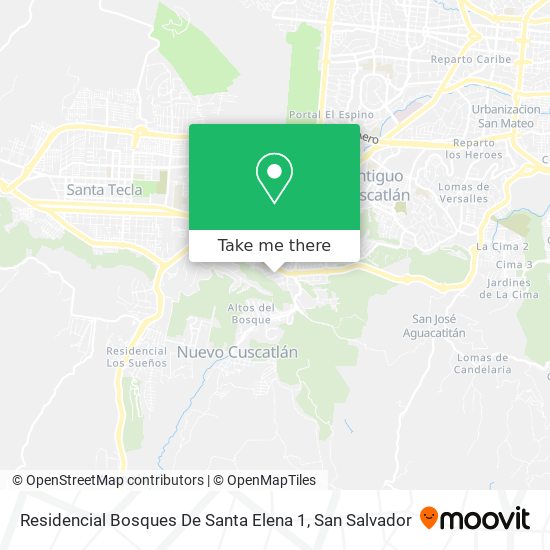 Residencial Bosques De Santa Elena 1 map