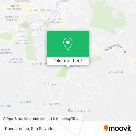 Mapa de Panchimalco