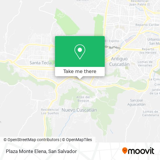 Plaza Monte Elena map