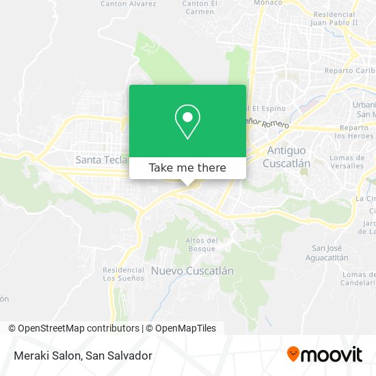 Meraki Salon map