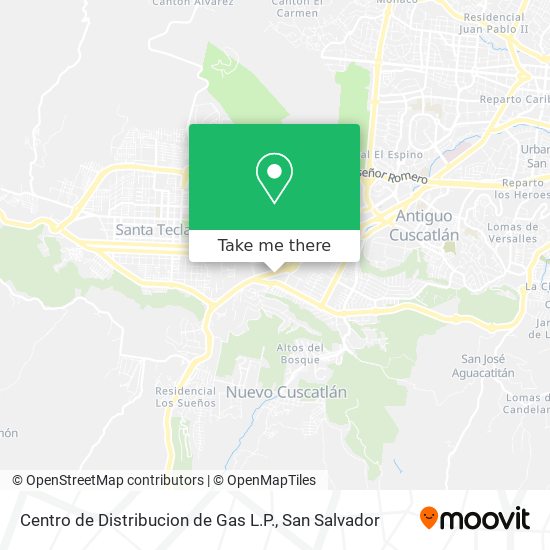 Centro de Distribucion de Gas L.P. map