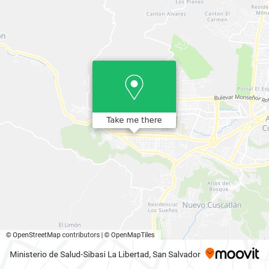 Ministerio de Salud-Sibasi La Libertad map