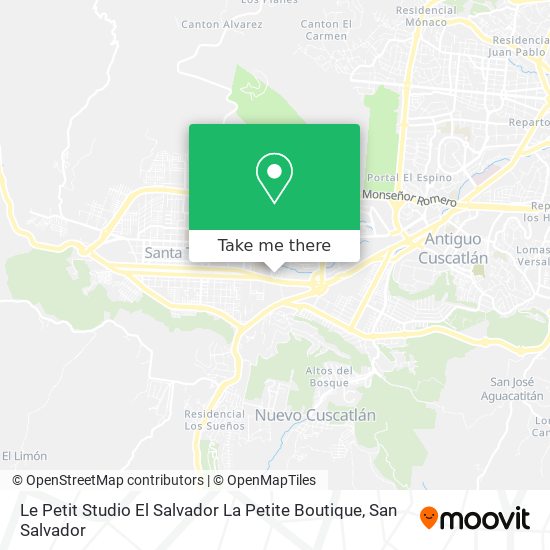 Mapa de Le Petit Studio El Salvador La Petite Boutique