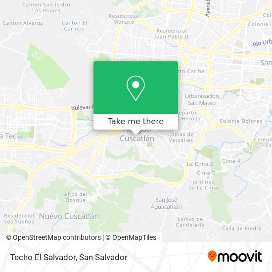 Techo El Salvador map