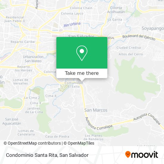 Mapa de Condominio Santa Rita