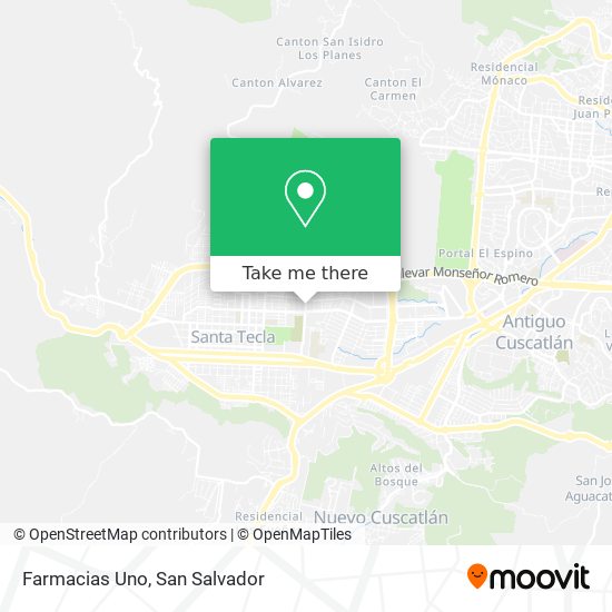 Farmacias Uno map