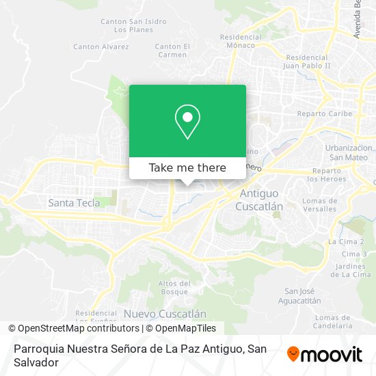 Mapa de Parroquia Nuestra Señora de La Paz Antiguo