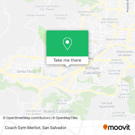 Mapa de Coach Gym Merliot