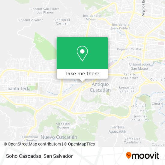 Soho Cascadas map