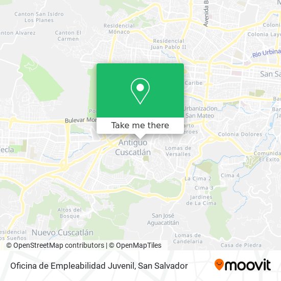 Mapa de Oficina de Empleabilidad Juvenil