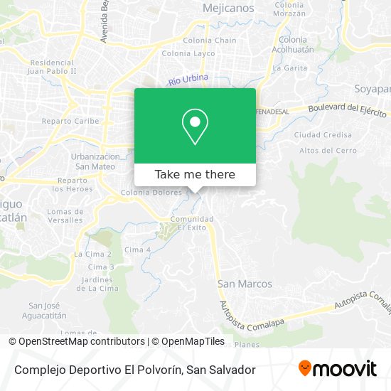 Complejo Deportivo El Polvorín map