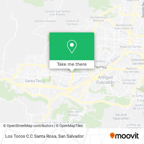 Los Toros C.C Santa Rosa map