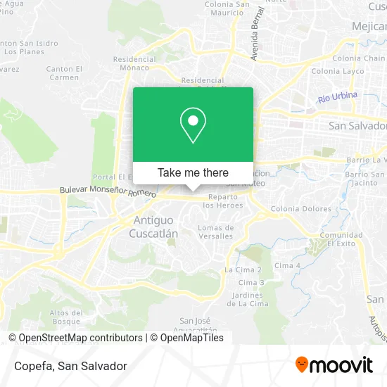 Mapa de Copefa