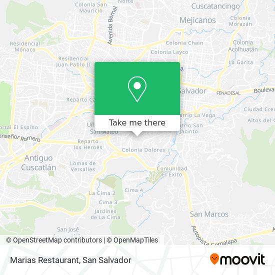 Marias Restaurant map