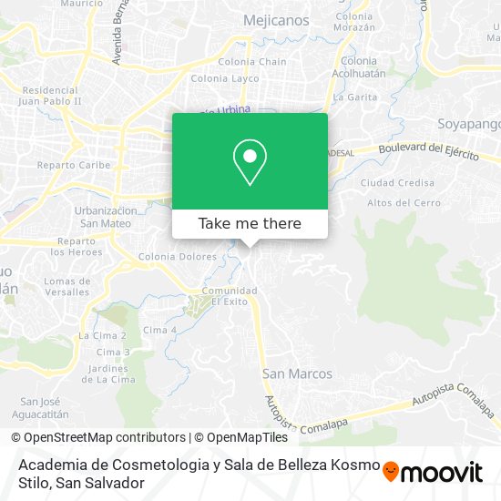 Academia de Cosmetologia y Sala de Belleza Kosmo Stilo map