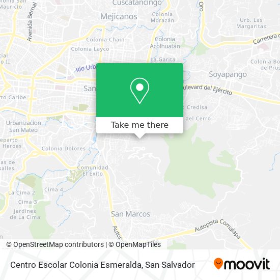 Mapa de Centro Escolar Colonia Esmeralda