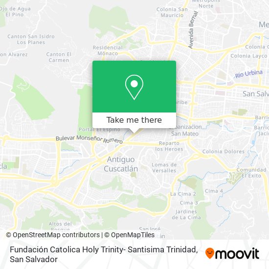Mapa de Fundación Catolica Holy Trinity- Santisima Trinidad