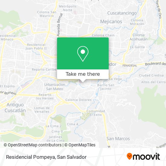 Residencial Pompeya map