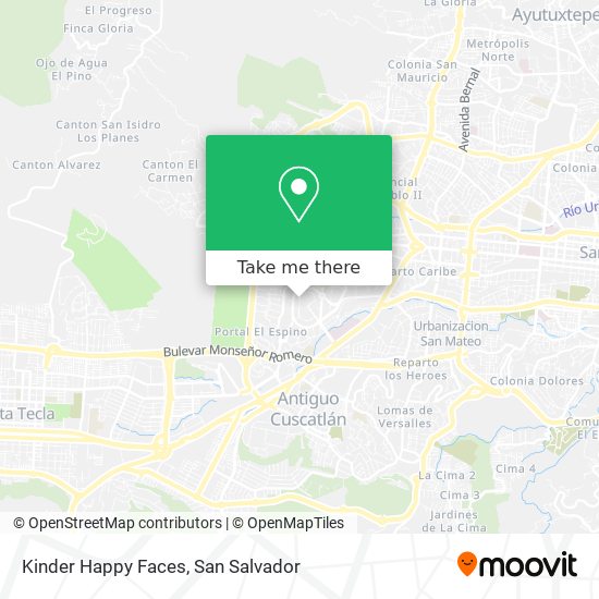 Kinder Happy Faces map