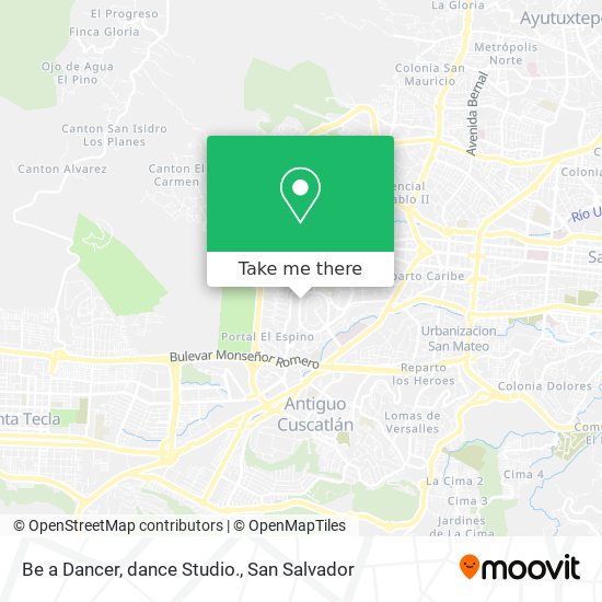 Be a Dancer, dance Studio. map