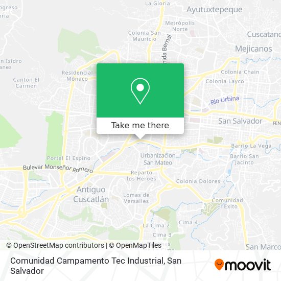 Comunidad Campamento Tec Industrial map