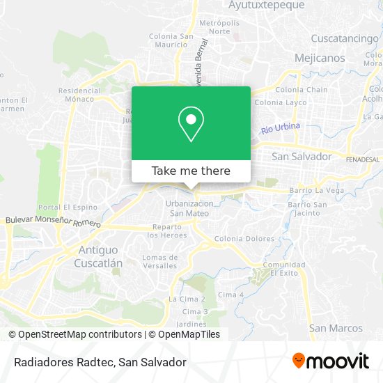 Radiadores Radtec map