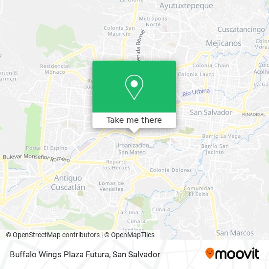 Mapa de Buffalo Wings Plaza Futura