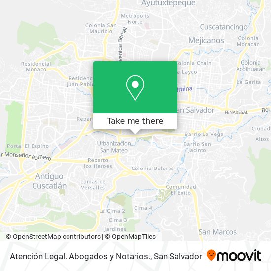 Atención Legal. Abogados y Notarios. map