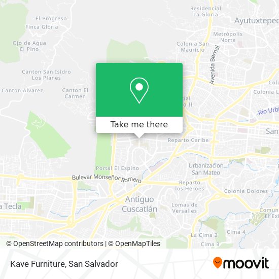 Mapa de Kave Furniture