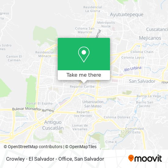 Crowley - El Salvador - Office map