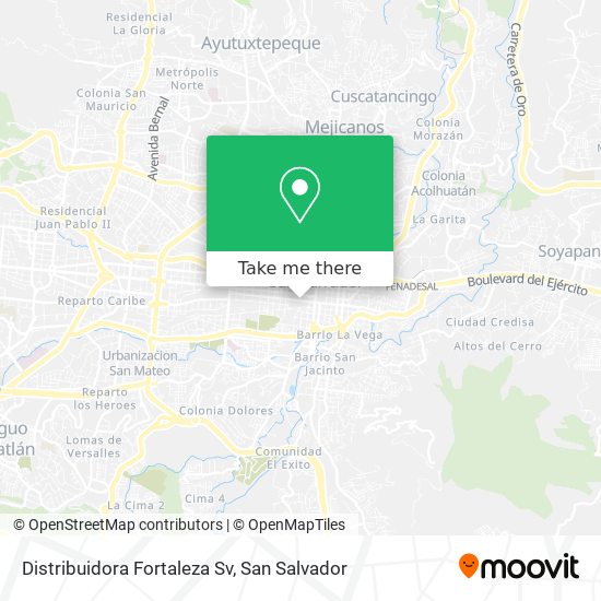 Distribuidora Fortaleza Sv map