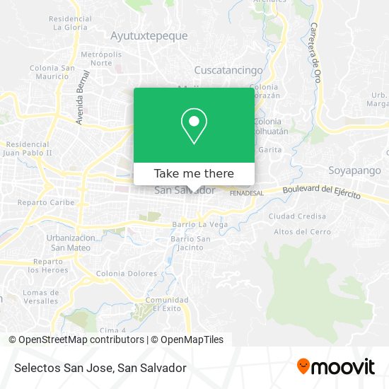 Selectos San Jose map