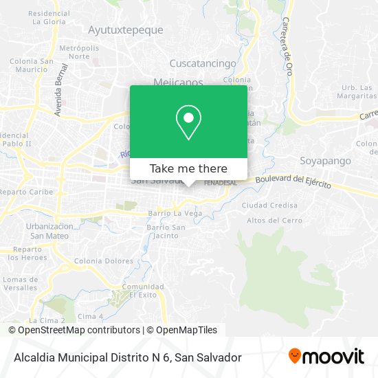 Alcaldia Municipal Distrito N 6 map
