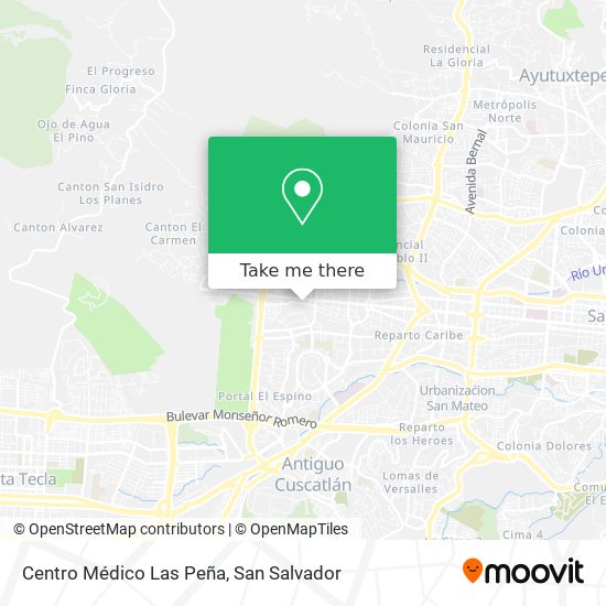 Centro Médico Las Peña map