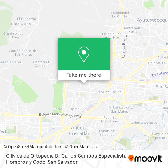 ClíNica de Ortopedia Dr Carlos Campos Especialista Hombros y Codo map