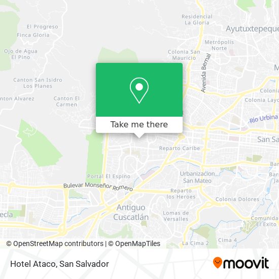 Mapa de Hotel Ataco