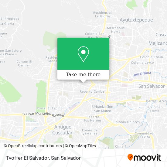 Tvoffer El Salvador map