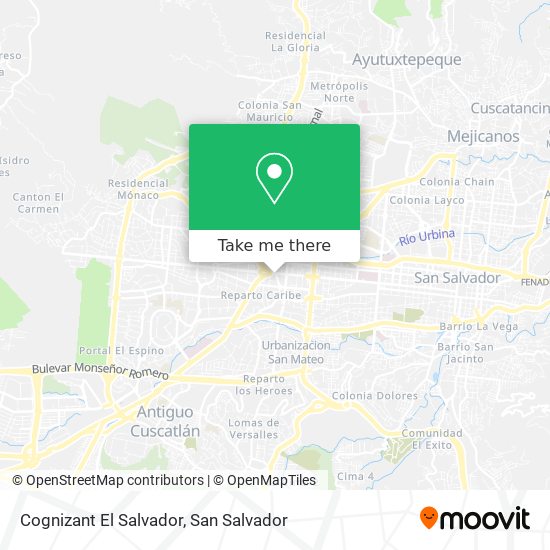 Mapa de Cognizant El Salvador