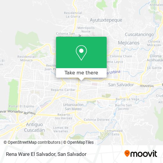 Rena Ware El Salvador map